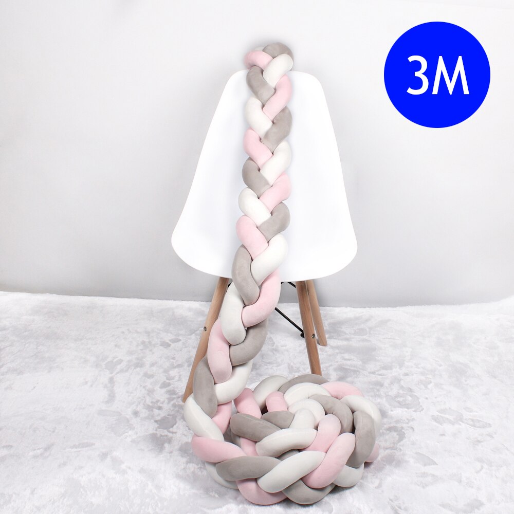 Braided Crib Bumper Baby Cushion